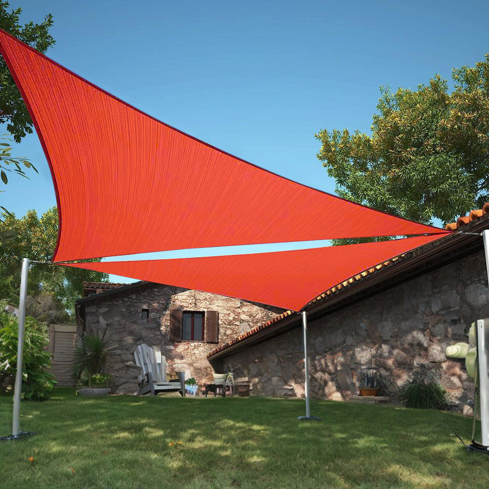 Premium Fade-Resistant Waterproof UV Block Triangle Sun Shade Sail