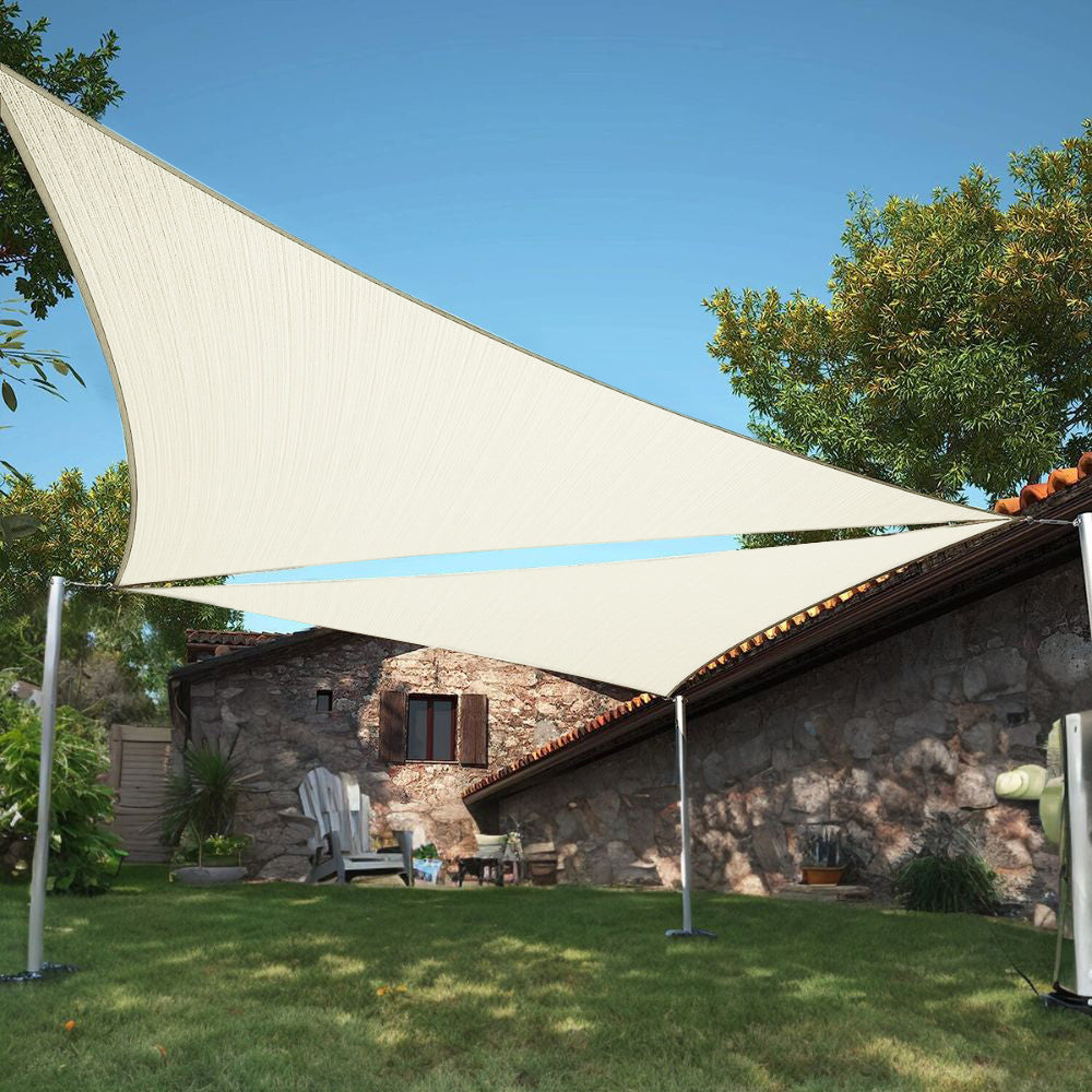 Premium Fade-Resistant Waterproof UV Block Triangle Sun Shade Sail