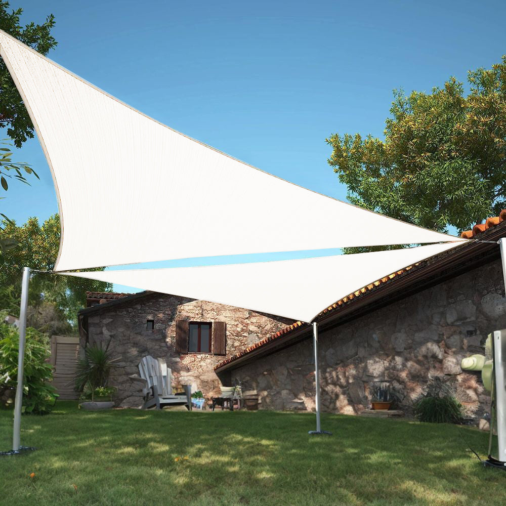 Premium Fade-Resistant Waterproof UV Block Triangle Sun Shade Sail