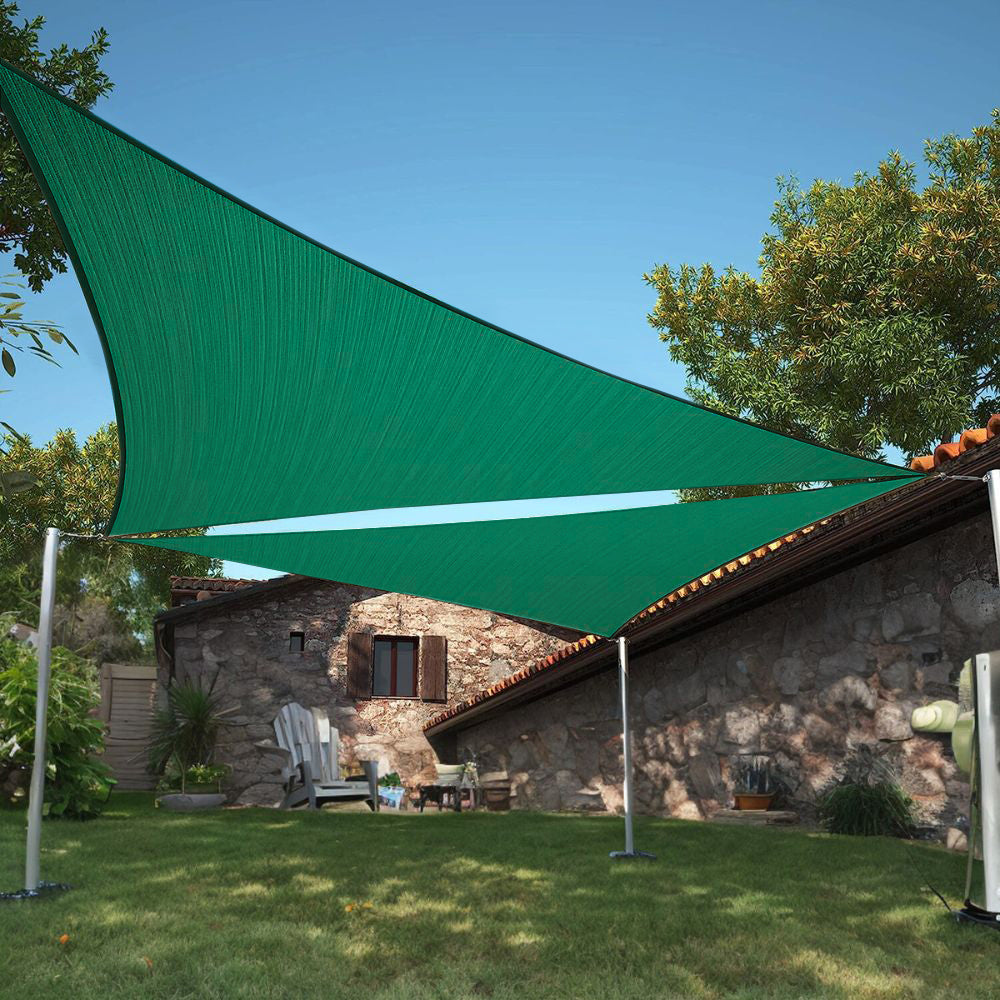 Premium Fade-Resistant Waterproof UV Block Triangle Sun Shade Sail