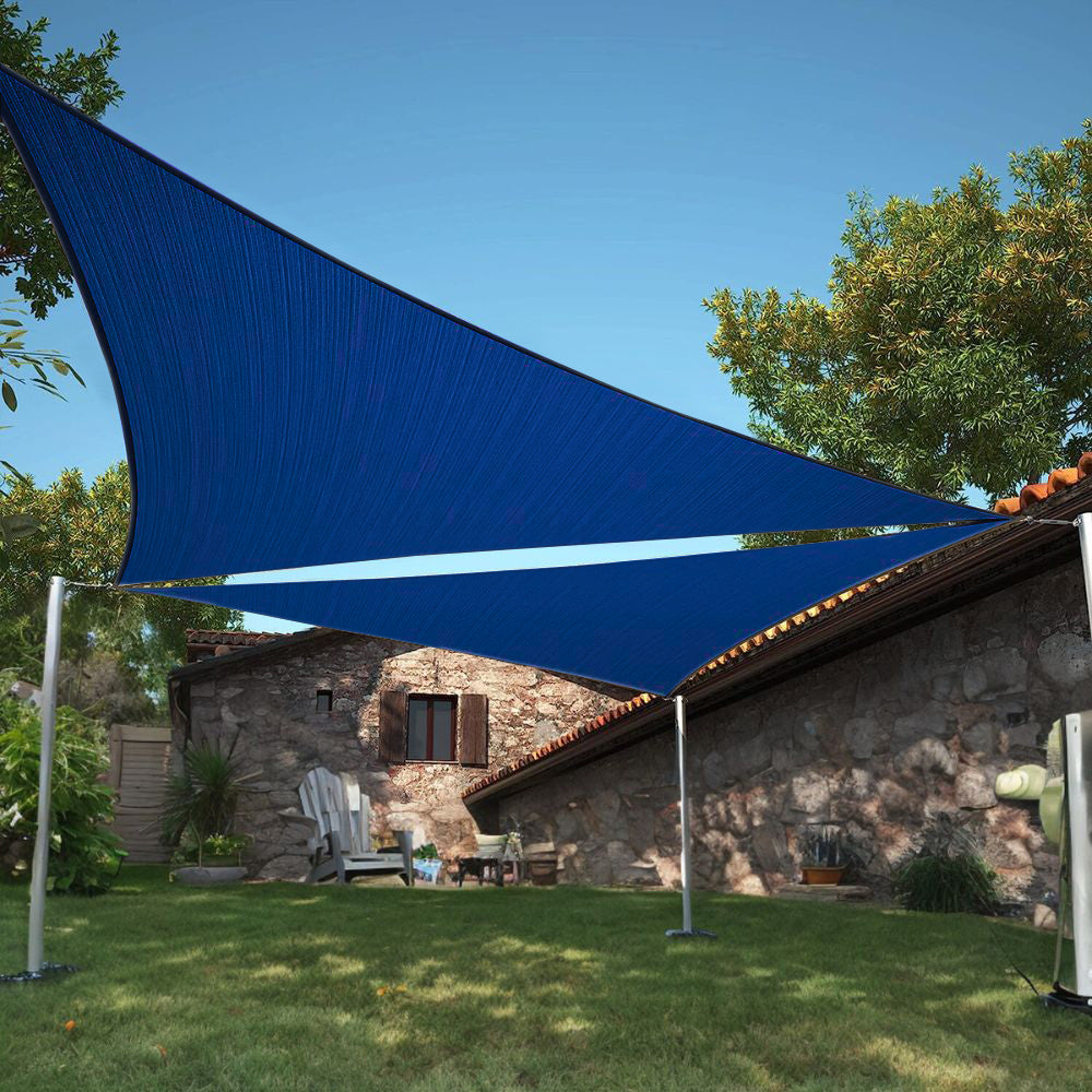 Premium Fade-Resistant Waterproof UV Block Triangle Sun Shade Sail