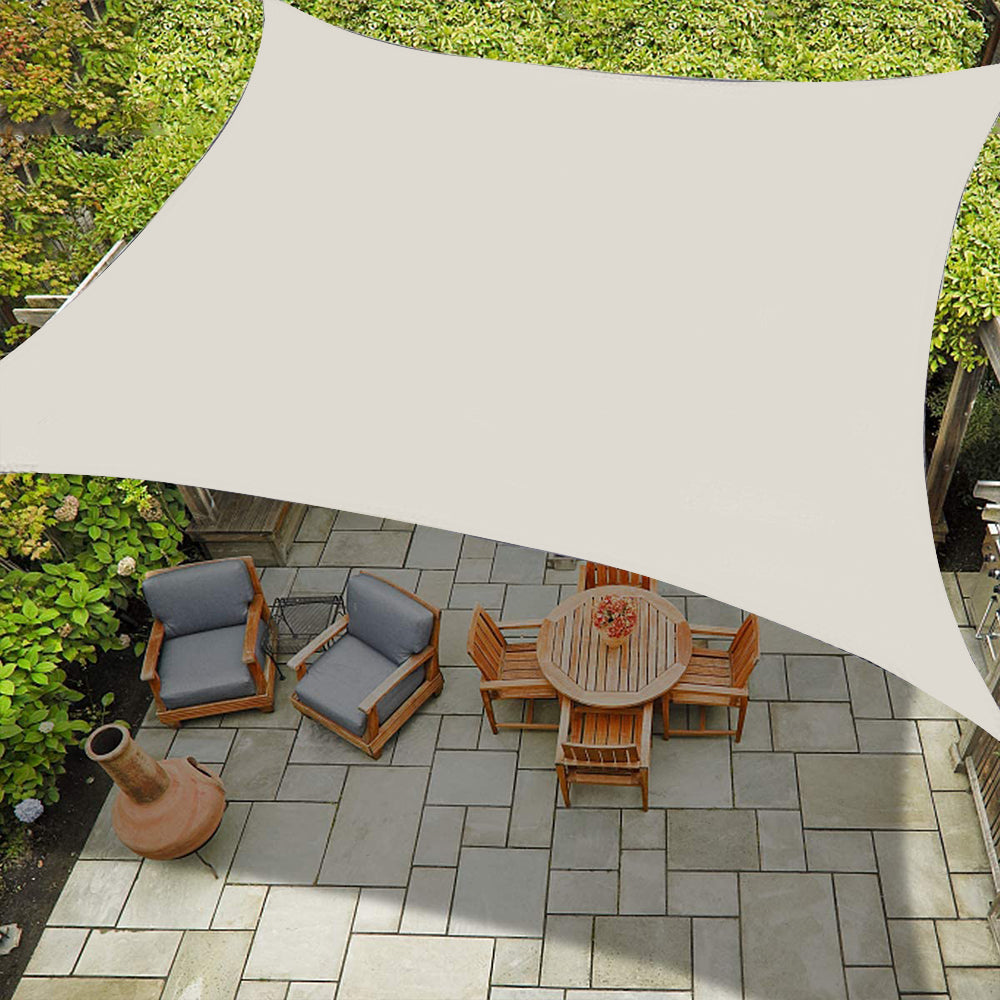 Outdoor Waterproof Rectangle Sun Shade Sail for Patio/Pool