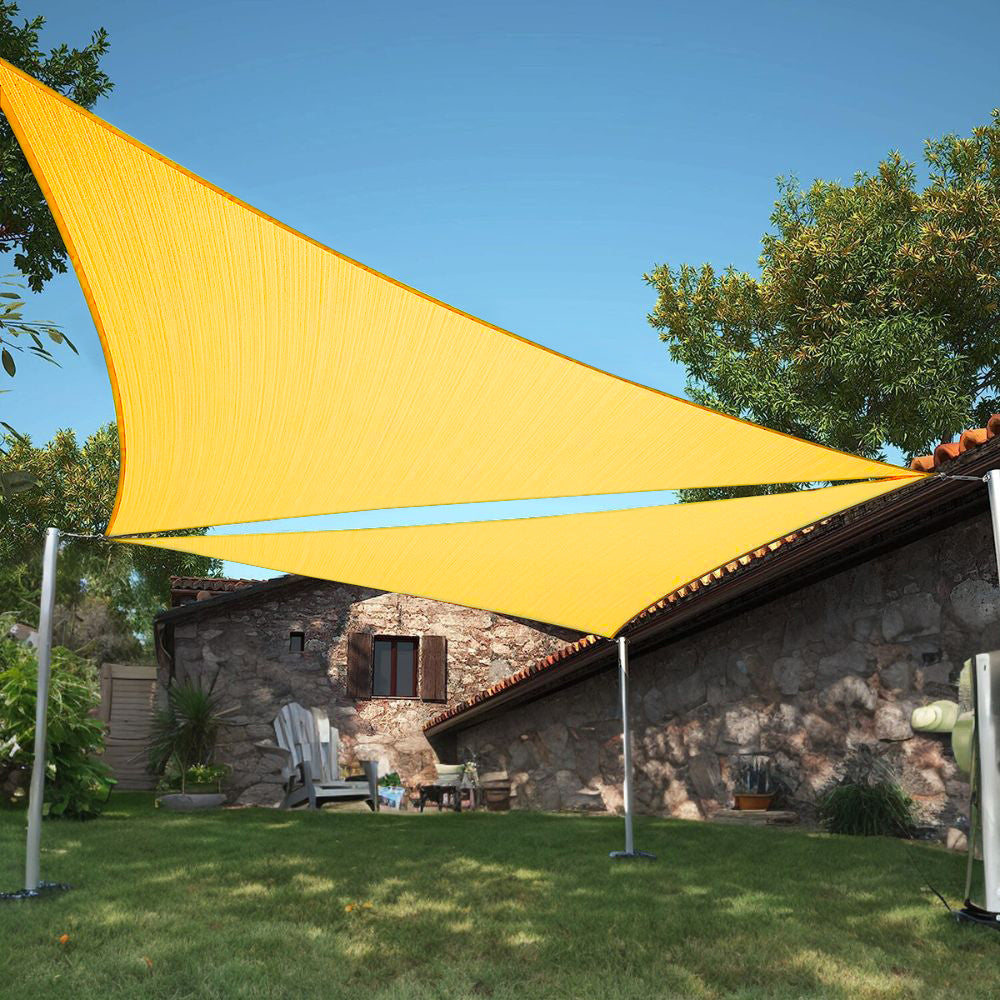 Premium Fade-Resistant Waterproof UV Block Triangle Sun Shade Sail