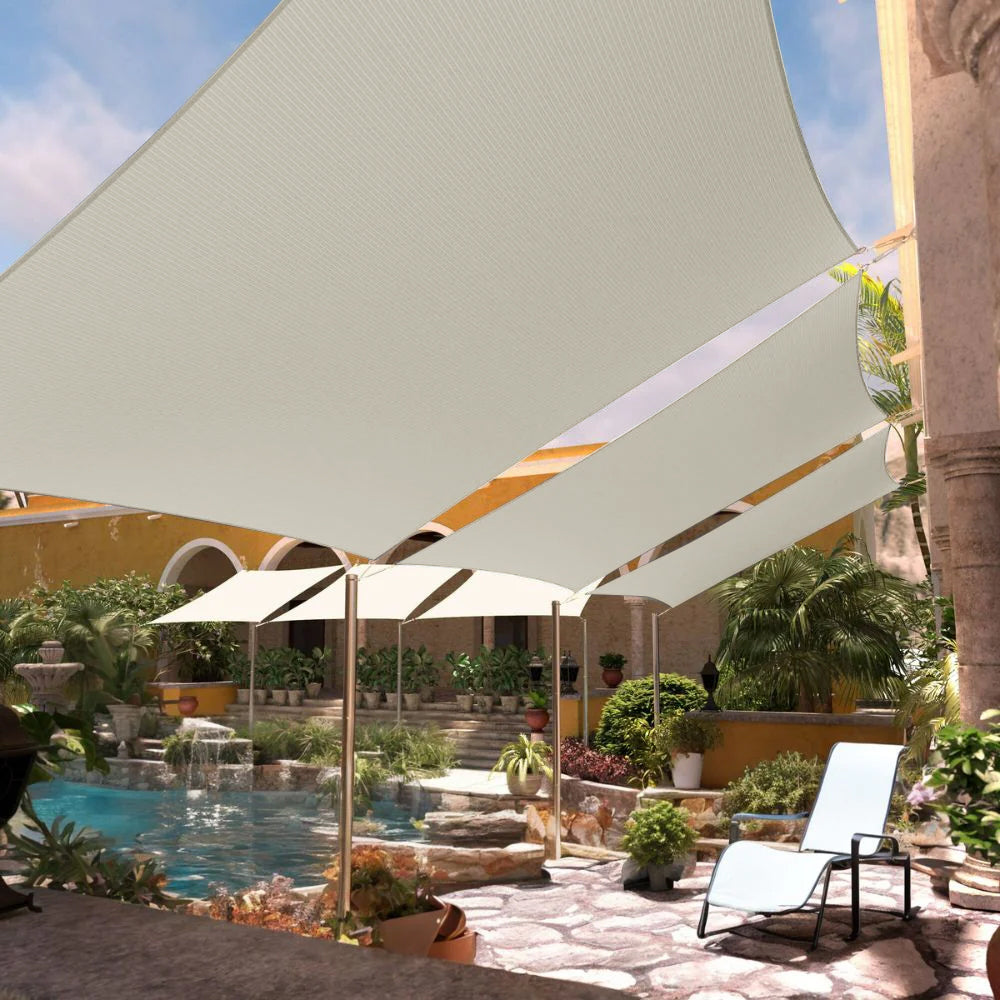 Outdoor Waterproof Rectangle Sun Shade Sail for Patio/Pool