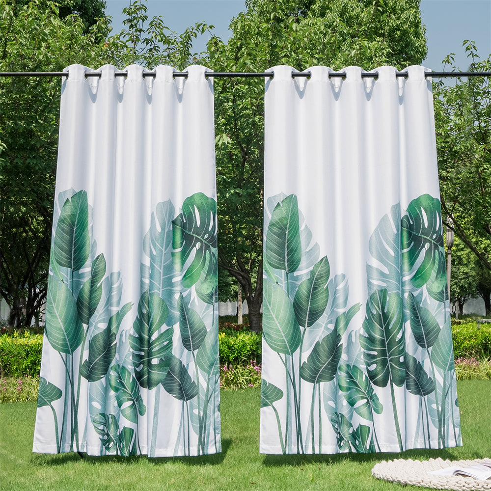 Grommet Windproof Waterproof Outdoor Curtains Canvas Curtains for